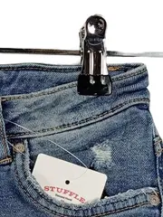 Vorschaubild 3 von TRF Damen Jeans Shorts Gr. 36 W26 Blau Denim Destroyed