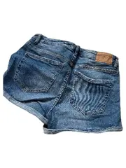 Vorschaubild 2 von TRF Damen Jeans Shorts Gr. 36 W26 Blau Denim Destroyed