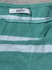 Vorschaubild 4 von Damen Sommerkleid Gr. S gestreift Grün Weiß Baumwolle Casual