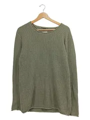 Vorschaubild 1 von Herren Pullover Strickpullover Baumwolle Langarm Oliv Gr. M