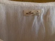 Vorschaubild 4 von Damen Bluse XS Weiß Spitze Langarm Boho Schnürung