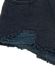 Vorschaubild 4 von Damen Jeans Shorts W28 Schwarz Distressed Cutoff