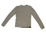 Vorschaubild 3 von Damen Pullover V-Ausschnitt Langarm Gr. 34;XS Grau Casual Basic Feinstrick