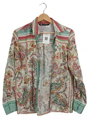 Vorschaubild 1 von Damen Hemdbluse XS Paisley Muster Bohemian Mehrfarbig Mintgrün