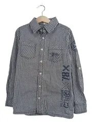 Vorschaubild 1 von Kinder Freizeithemd kariert Blau Gr. 134/140 Langarm Casual