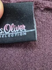 Vorschaubild 5 von Selection Damen Top Gr. 36 Lila Wickeloptik Pailletten Elegant