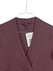 Vorschaubild 3 von Selection Damen Top Gr. 36 Lila Wickeloptik Pailletten Elegant