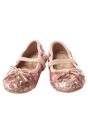 Vorschaubild 2 von Ballerinas Kinder Gr. 27 Rosa Pailletten Schleife Elegant Festlich