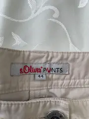 Vorschaubild 4 von Damen Caprihose Stoffhose Größe 44 Beige Cargo Casual