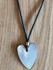 Vorschaubild 2 von Damen Halskette Herz Anhänger Perlen Romantisch Silber Alltag