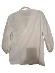 Vorschaubild 3 von Damen Hemdbluse Weiß Gr. 40 Baumwolle Stehkragen Minimalistisch
