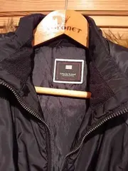 Vorschaubild 3 von Damen Winterjacke Schwarz Einheitsgröße Kapuze Fellbesatz Gesteppt
