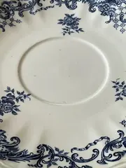 Vorschaubild 2 von Valeria Unterteller Tasse Blau Blumenmuster Porzellan Klassisch