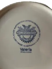 Vorschaubild 3 von Valeria Unterteller Tasse Blau Blumenmuster Porzellan Klassisch