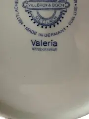 Vorschaubild 4 von Valeria Unterteller Tasse Blau Blumenmuster Porzellan Klassisch
