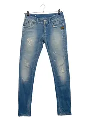 Vorschaubild 1 von Damen Destroyed Jeans Hose Blau W26/L34 Skinny Denim
