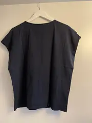 Vorschaubild 3 von Damen Bluse V-Ausschnitt Gr. 38/M Blau Casual Viskose