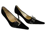 Vorschaubild 3 von KAI DAR Damen Pumps Schwarz Gr. 37 Strass Schnalle Elegant Absatz
