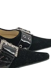 Vorschaubild 4 von KAI DAR Damen Pumps Schwarz Gr. 37 Strass Schnalle Elegant Absatz