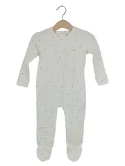 Vorschaubild 1 von Baby Body Gr. 80 Weiß Sterne Langarm Schlafanzug