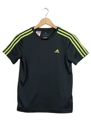 Vorschaubild 1 von Sport Shirt Kinder Gr. 152 Schwarz Neongelb 3 Streifen Primegreen