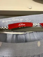 Vorschaubild 4 von Damen Bluse 3/4-Arm Blau Gr. 40 Baumwolle Stickerei Lochmuster