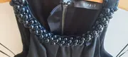 Vorschaubild 3 von Damen Cocktailkleid Gr. 36 Schwarz Perlenbesatz A-Linie Elegant