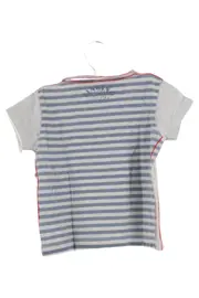Vorschaubild 2 von Kinder T-Shirt Gr. 80 Grau Gestreift Maritim Casual
