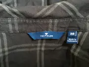 Vorschaubild 3 von Hemdbluse Damen Gr. 38 Grau Kariert Langarm Casual