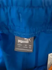 Vorschaubild 4 von Kinder Sport Shorts Blau Gr. 152 Logo-Print Sporthose Polyester