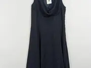 Vorschaubild 3 von Damen Festliches Kleid Gr. 36/S Blau Elegant Punkte Midikleid