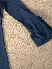 Vorschaubild 5 von Damen Pullover Gr. M Schwarz Trompetenärmel Elegant Viskose