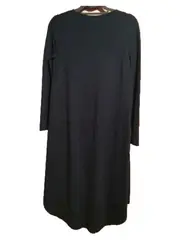 Vorschaubild 2 von Damen Freizeitkleid Gr. 36 S Blau Langarm Asymmetrisch Viskose