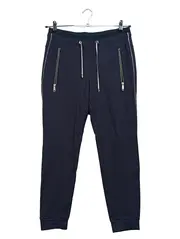 Vorschaubild 1 von Jogginghose Damen Blau Strukturmuster Athleisure Gr. 36/S