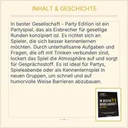 Vorschaubild 3 von In Bester Gesellschaft Party Edition PASMO Toys Partyspiel Trinkspiel