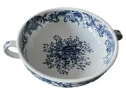 Vorschaubild 1 von Suppentasse Valeria Porzellan Weiß Blau Blumenmuster Klassisch
