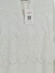 Vorschaubild 2 von Damen Top Spitze Ärmellos Weiß Gr. L 42 Elegant Alltag