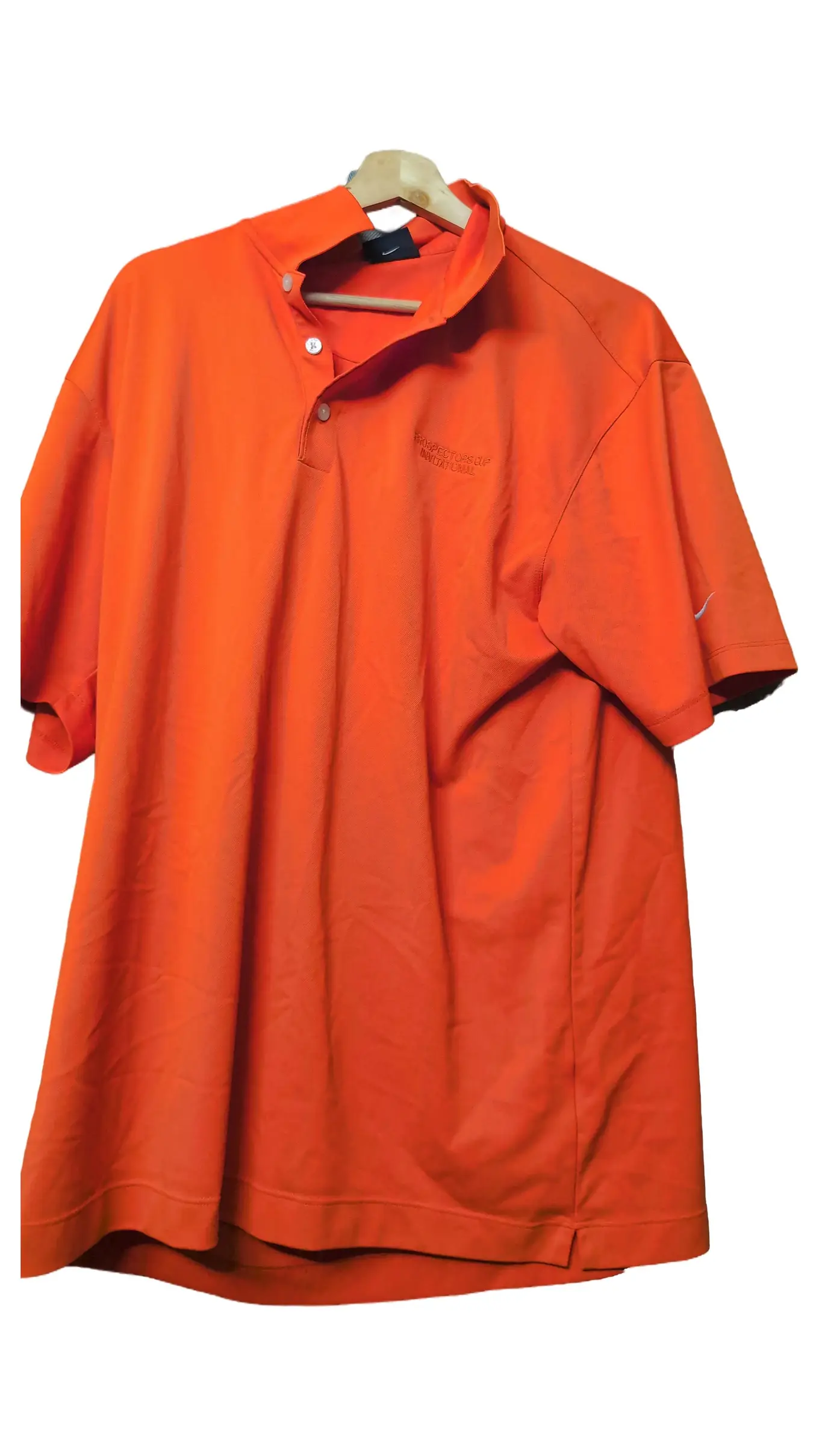 NIKE GOLF Herren Poloshirt Orange Gr. 50;L Sportlich Kurzarm Golfshirt