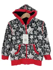 Vorschaubild 1 von Kinder Kapuzenjacke Sterne Bio-Baumwolle Gr. 98 Mehrfarbig