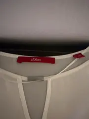 Vorschaubild 3 von Damen Bluse Gr. 46 Weiß Viskose Elegant Cut-Out