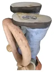 Vorschaubild 2 von Spielfigur Junge mit Reifen Kind Porzellan 14 cm Mehrfarbig