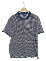 Vorschaubild 1 von Poloshirt Herren XL Blau Gepunktet Kurzarm Regular Fit