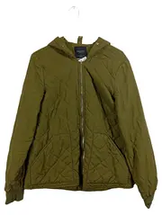 Vorschaubild 1 von Trafaluc Steppjacke Damen Gr. S/36 Oliv Kapuze Quilted