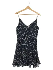 Vorschaubild 1 von Damen Trägerkleid Punkte Blau Gr. 36 Freizeitkleid