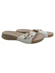 Vorschaubild 1 von Damen Sandalen Weiß Gr. 42 Komfortabel Pantoletten