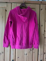 Vorschaubild 3 von Damen Trainingsjacke Kapuze Pink L Logo Print Sport Frühling Sommer