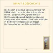 Vorschaubild 4 von Lernspiel Rechen-Detektive Spielesammlung Kinder Gelb