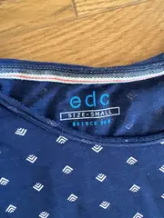 Vorschaubild 4 von EDC Herren T-Shirt S Blau Gemustert Casual