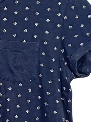 Vorschaubild 2 von EDC Herren T-Shirt S Blau Gemustert Casual