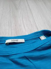 Vorschaubild 4 von Damen T-Shirt Kurzarm Petrol Baumwolle Gr. S/36 Freizeit Casual Uni